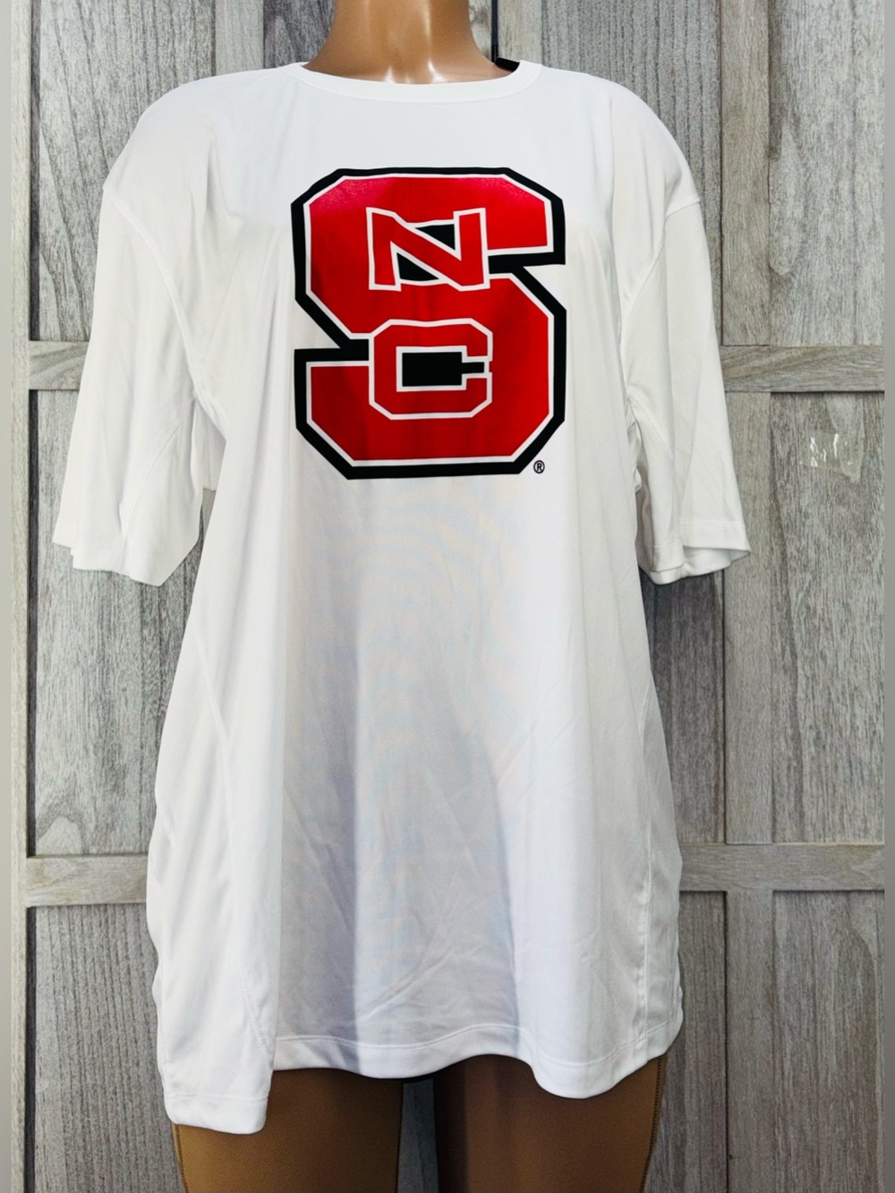 Head White Short-Sleeve Tee with Red NC Graphic